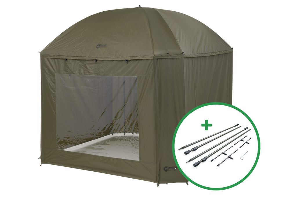 Mivardi Deštník Session Umbrella XL + Sada Stabilizačních tyčí Hardcore Session