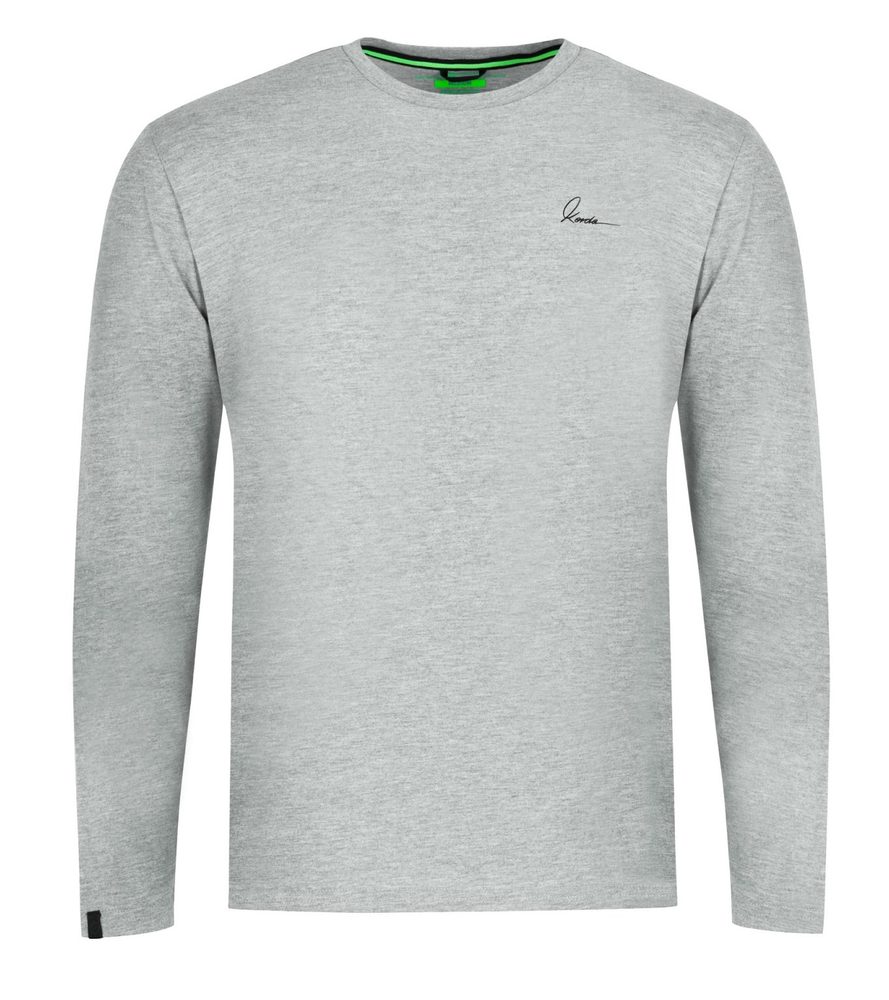 Korda Triko Minimal Tee LS Heather Grey - 4XL