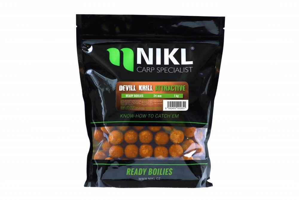 E-shop Nikl Boilies Devill Krill ATTRACTIVE - 15mm 1kg