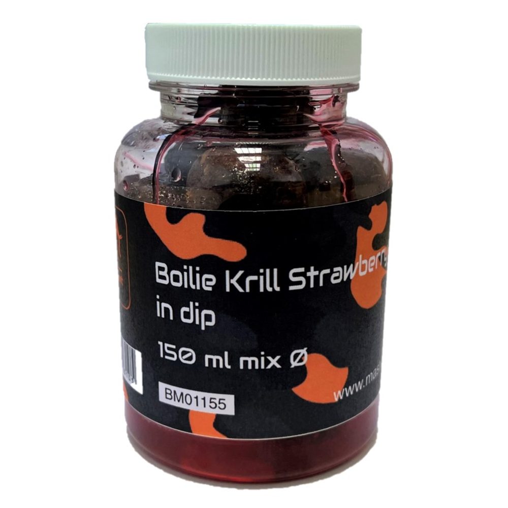 Mastodont Baits Boilie v dipu mix 150ml - Krill Strawberry Bergamot