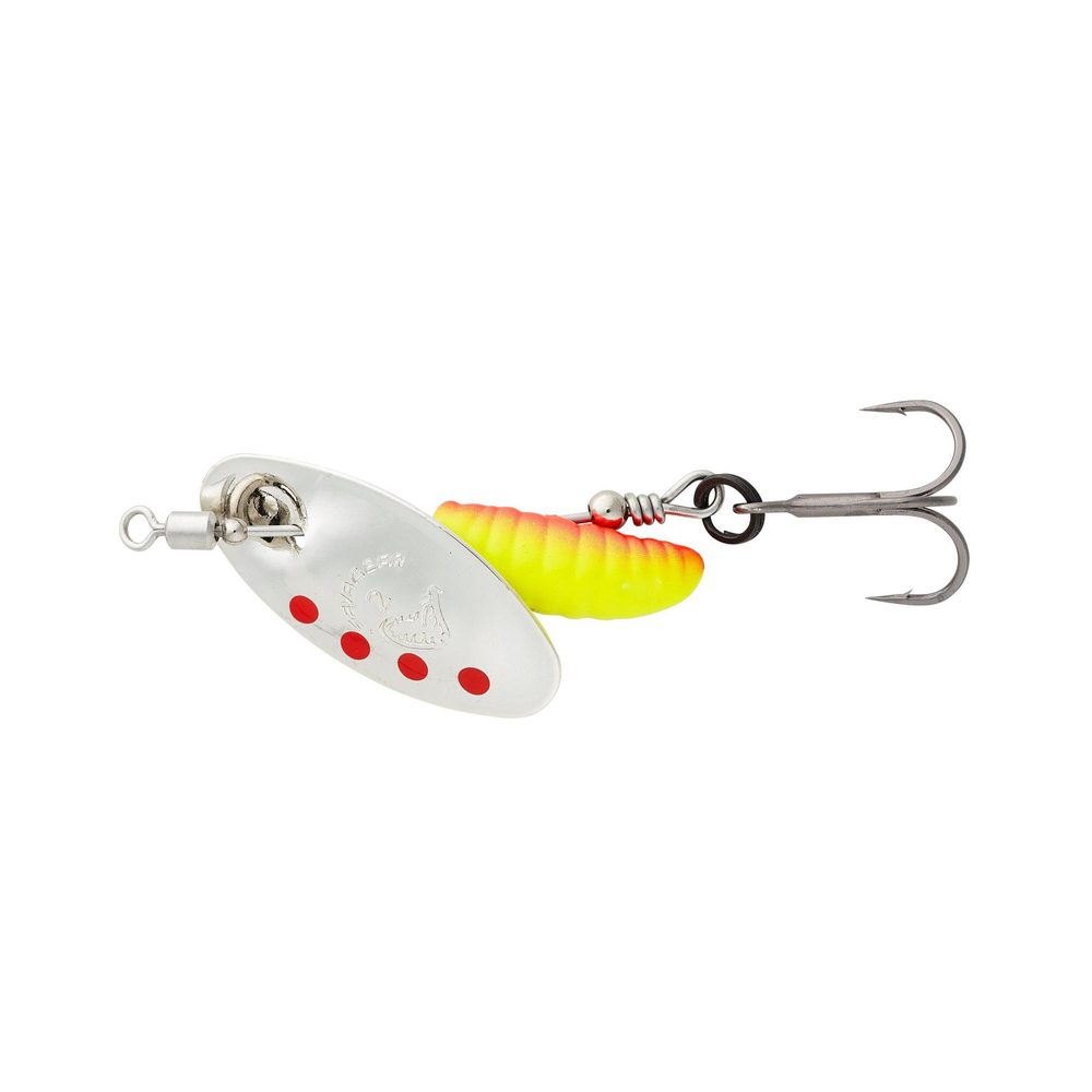 E-shop Savage Gear Třpytka Grub Spinners Silver Red Yellow - 2,2g,Savage Gear Třpytka Grub Spinners Silver Red Yellow - 2,2g