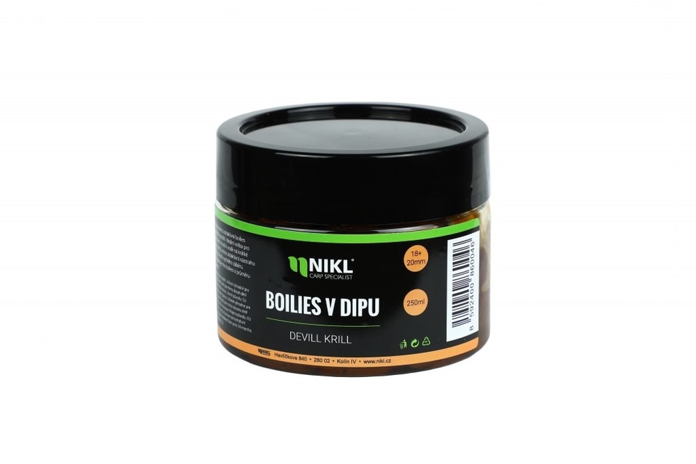 Karel Nikl  Boilies v dipu 18-20 mm 250g - Devill Krill