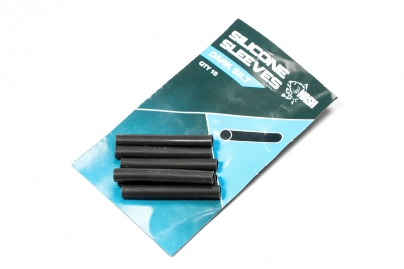 Nash Hadičky Silicone Sleeves Dark Silt 15ks