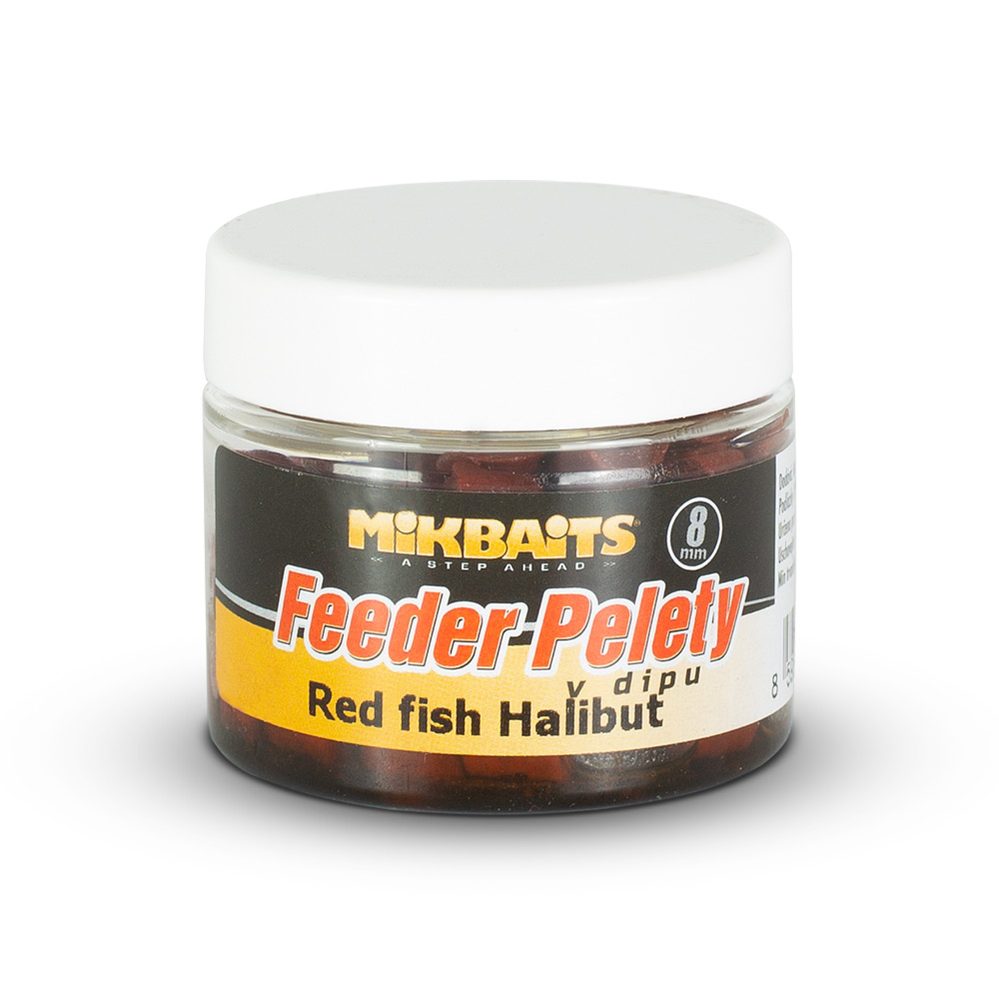 Mikbaits Feeder pelety v dipu 50ml - Česnek Halibut