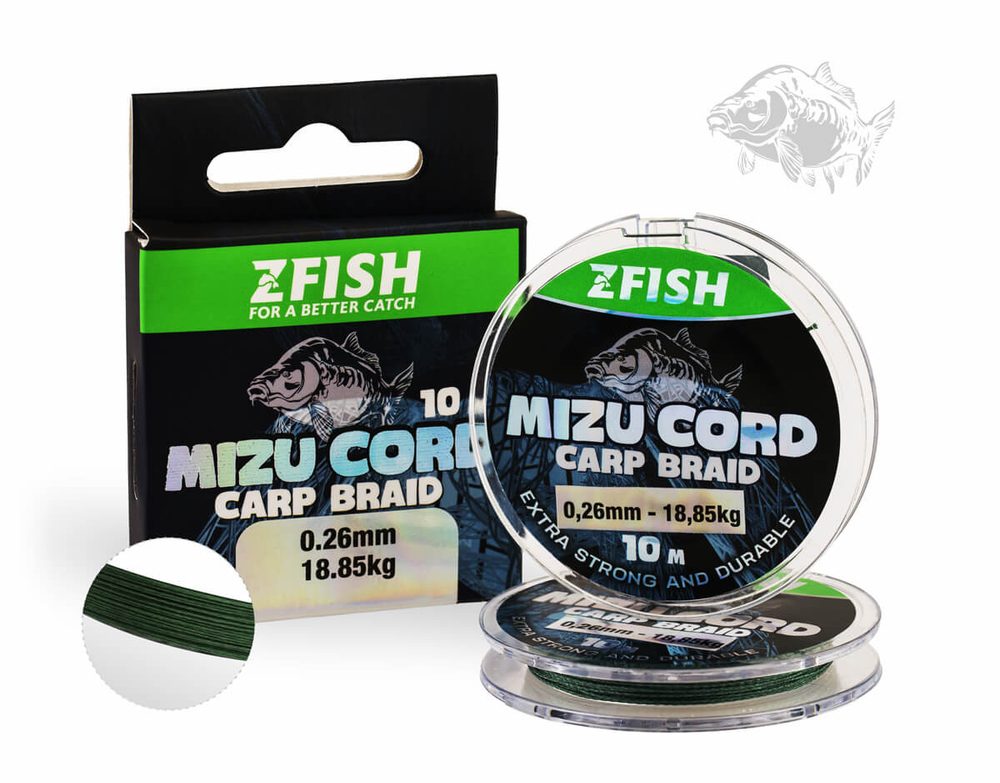 E-shop Zfish Šňůrka MizuCord Carp Braid Line 10m - 0,20mm 15,22Kg,Zfish Šňůrka MizuCord Carp Braid Line 10m - 0,20mm 15,22Kg