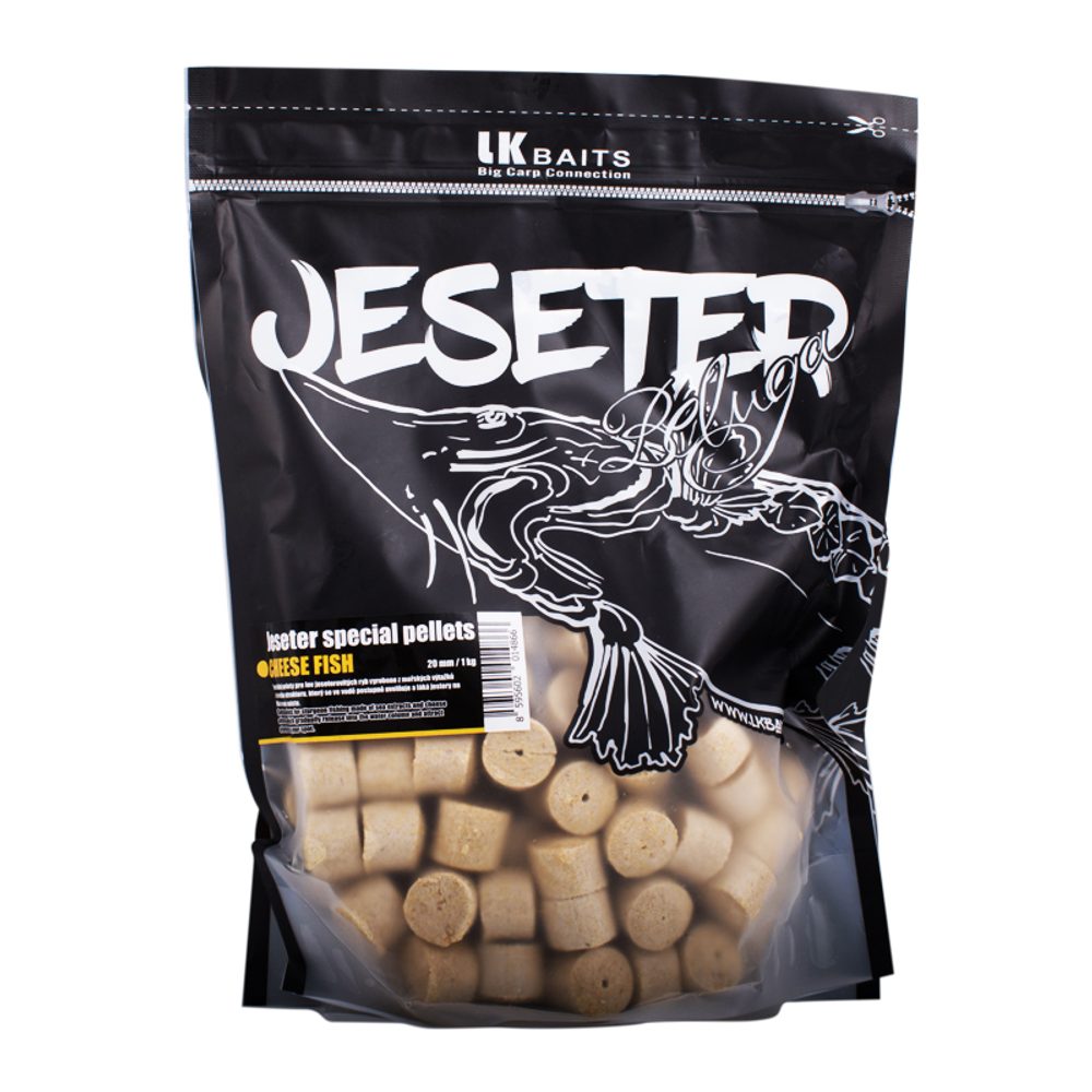 E-shop LK Baits Pelety Jeseter Special pellets 1kg - Cheese 20mm,LK Baits Pelety Jeseter Special pellets 1kg - Cheese 20mm