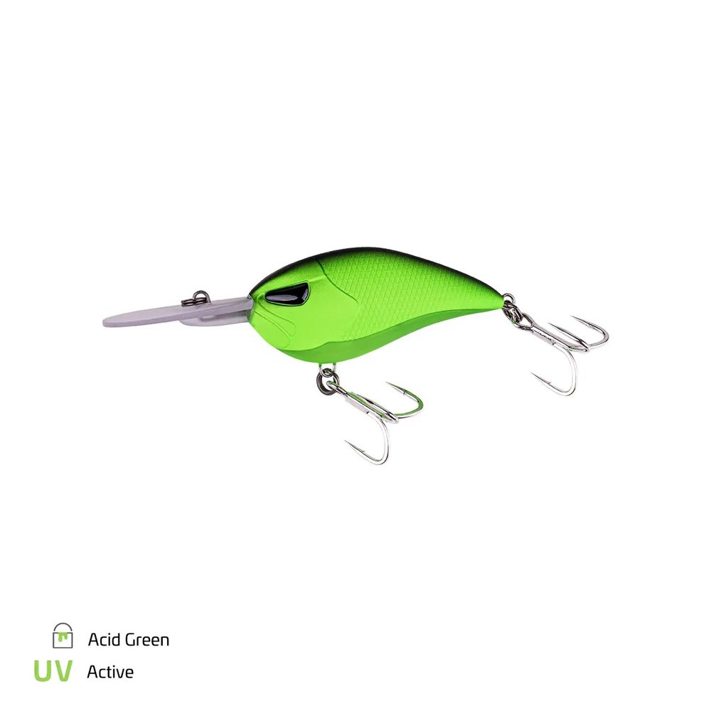 Zeck Wobler Cat Crank 7,5cm / 3m F - Acid Green,Zeck Wobler Cat Crank 7,5cm / 3m F - Acid Green