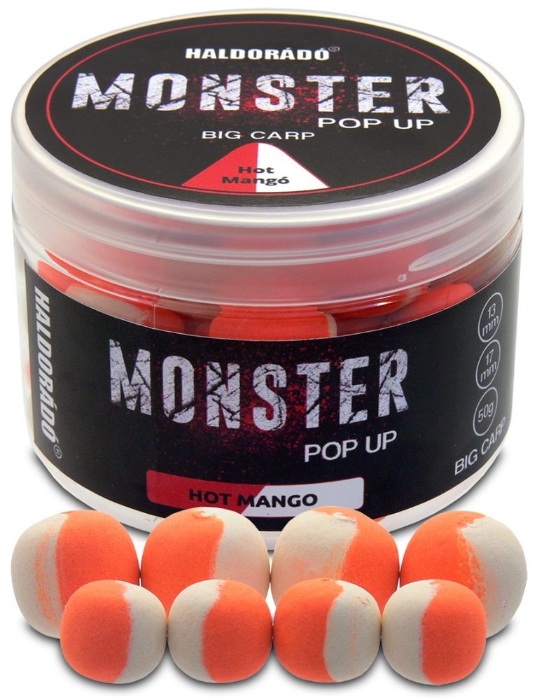Haldorádó Pop-Up Boilies Method Monster Big Carp 13+17mm 50g - Hot Mango,Haldorádó Pop-Up Boilies Method Monster Big Carp 13+17mm 50g - Hot Mango