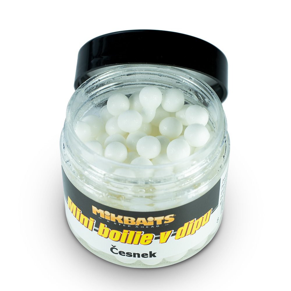 E-shop Mikbaits Mini boilie v dipu 50ml - Česnek,Mikbaits Mini boilie v dipu 50ml - Česnek