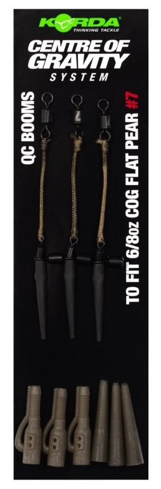 E-shop Korda Montáž Centre Of Gravity Boom QC Flat Pear 3 ks,Korda Montáž Centre Of Gravity Boom QC Flat Pear 3 ks