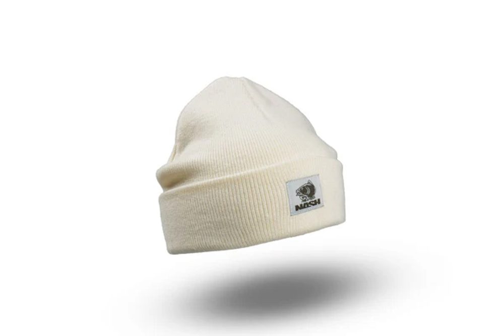 Nash Zimní čepice Make It Happen Badge Beanie Hat Ecru