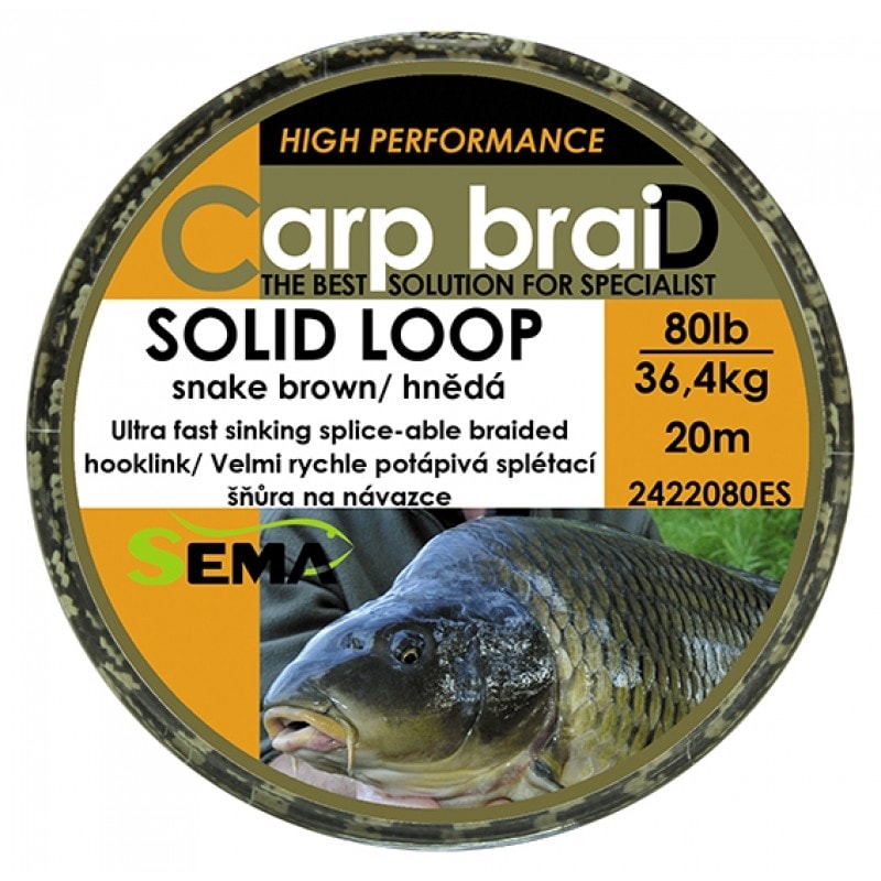 E-shop Sema Šňůra s olověným jádrem Solid Loop 10m - 80lb,Sema Šňůra s olověným jádrem Solid Loop 10m - 80lb