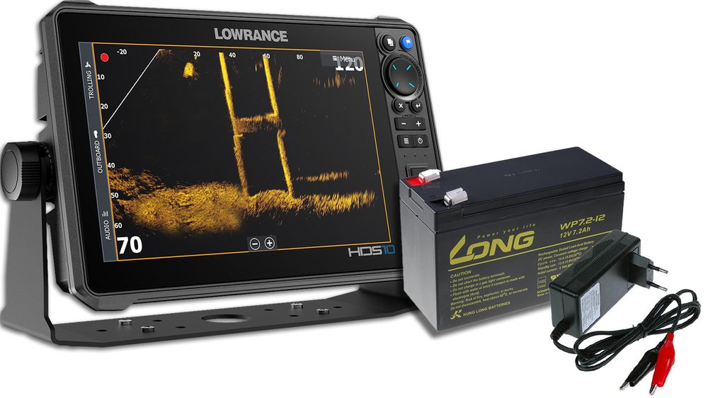Lowrance Echolot HDS PRO 10 se sondou Active Imaging HD + baterie + nabíječka ZDARMA,Lowrance Echolot HDS PRO 10 se sondou Active Imaging HD + baterie