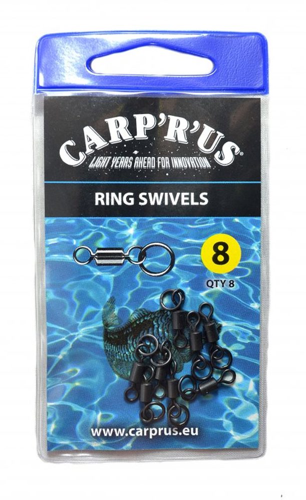 E-shop Carp ´R´ Us Obratlíky s koužkem Ring Swivel vel.8 8ks,Carp ´R´ Us Obratlíky s koužkem Ring Swivel vel.8 8ks