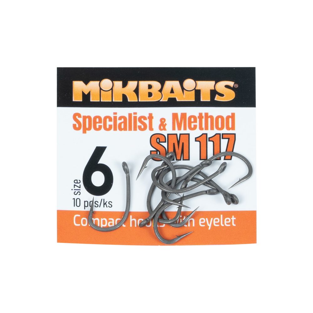 Mikbaits Háčky Specialist & Method SM 117 10ks - vel.8