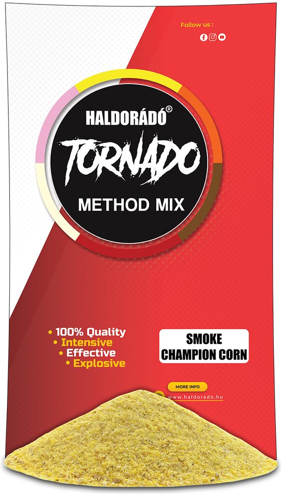 Haldorádó Method Mix Tornado Smoke 500g - Champion Corn