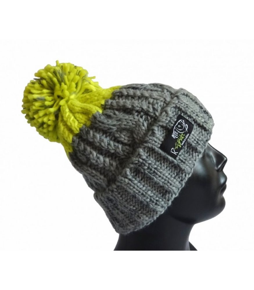 E-shop R-Spekt Kulich MAXI PomPom beanie šedý citron,R-Spekt Kulich MAXI PomPom beanie šedý citron