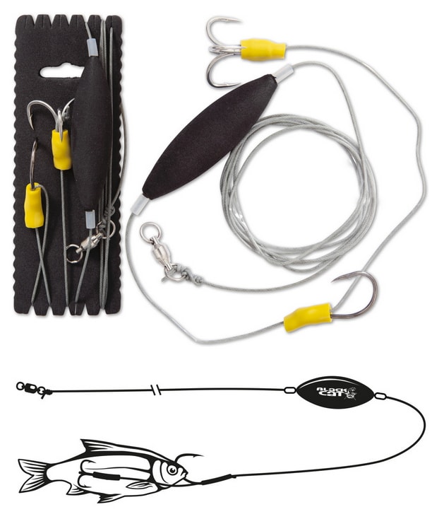 Black Cat Návazec na sumce Underwater Float Rig 100kg 180cm