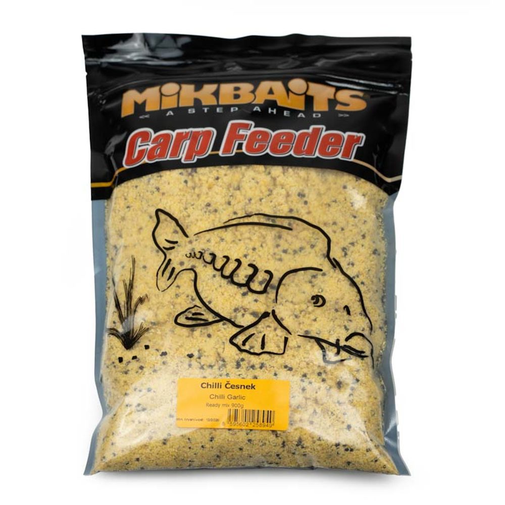 E-shop Mikbaits Vlhčený Ready mix 900g - Chilli Česnek,Mikbaits Vlhčený Ready mix 900g - Chilli Česnek