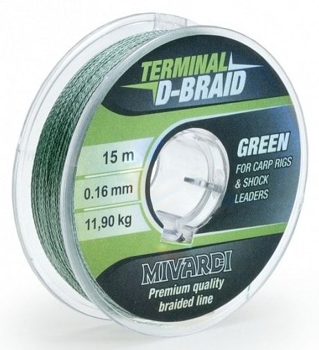 Mivardi Šňůra Terminal D-Braid Green 15m