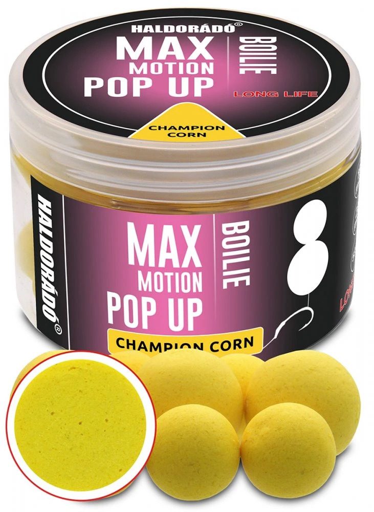E-shop Haldorádó Pop-Up Boilies Max Motion 16+20mm 50g - Champion Corn,Haldorádó Pop-Up Boilies Max Motion 16+20mm 50g - Champion Corn
