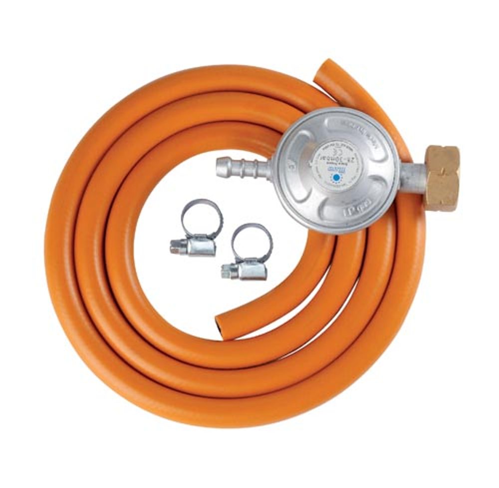 E-shop Meva Set na připojení plynové bomby (hadice 1,5 M, 2 spony, reg. tlaku),Meva Set na připojení plynové bomby (hadice 1,5 M, 2 spony, reg. tlaku)