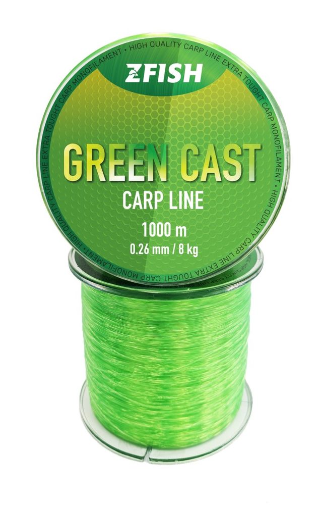 Fotografie Zfish Vlasec Green Cast Carp Line 1000m - 0,28mm