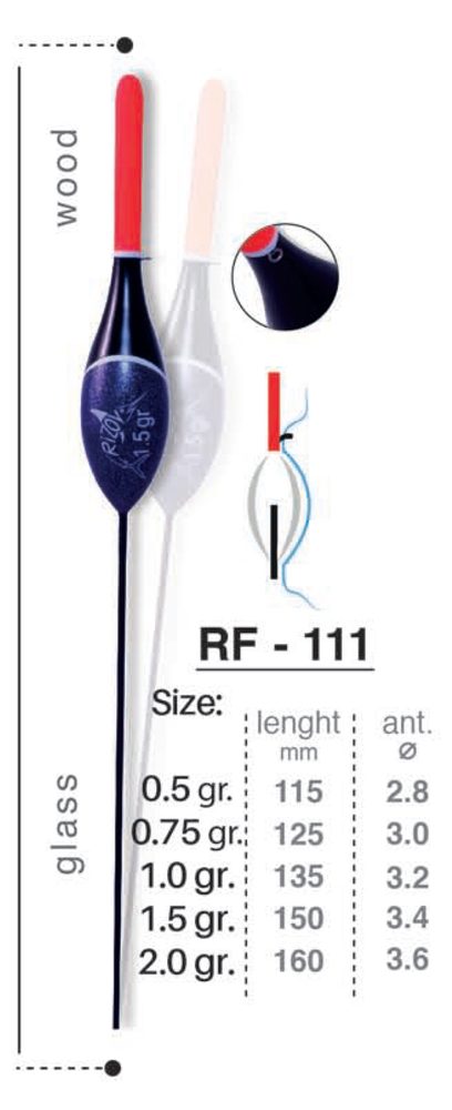 Rizov Splávek RF-111 - 1,5g