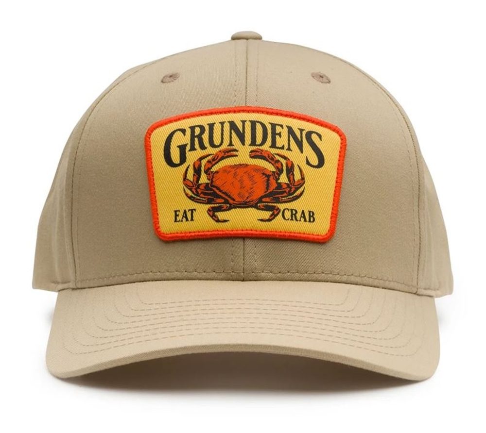 Grundéns Kšiltovka Eat Crab Trucker 312 Khaki/White O/S