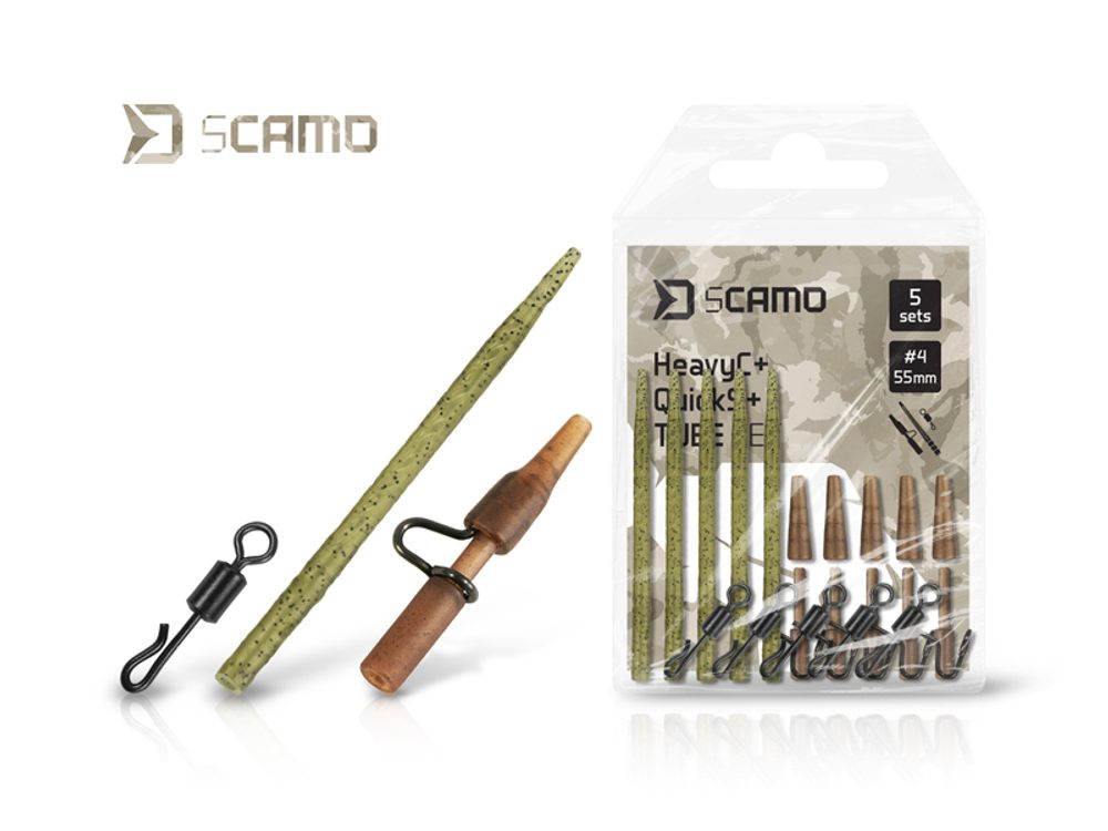 E-shop Delphin Set Převlek, rychlobratlík a závěska sCAMO HeavyC + QuickS + Tube 5 setů,Delphin Set Převlek, rychlobratlík a závěska sCAMO HeavyC + QuickS +