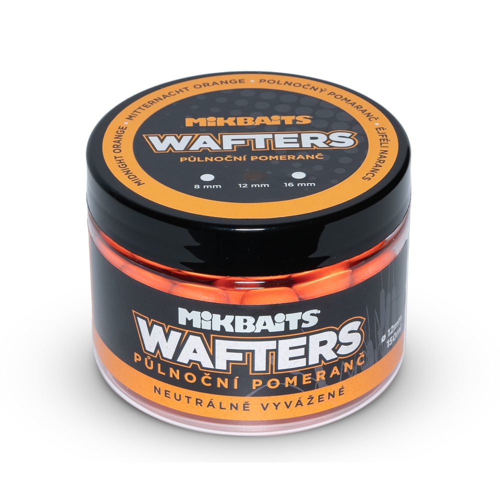 Mikbaits Boilie vyvážené nástrahy Wafters 150ml - Půlnoční pomeranč 12mm