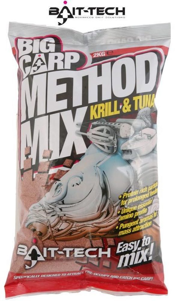 Bait-Tech Krmítková směs Big Carp Method Mix Krill & Tuna 2kg