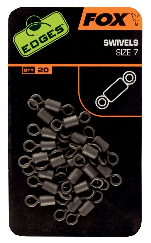E-shop Fox Obratlíky Edges Swivels 20ks,Fox Obratlíky Edges Swivels 20ks