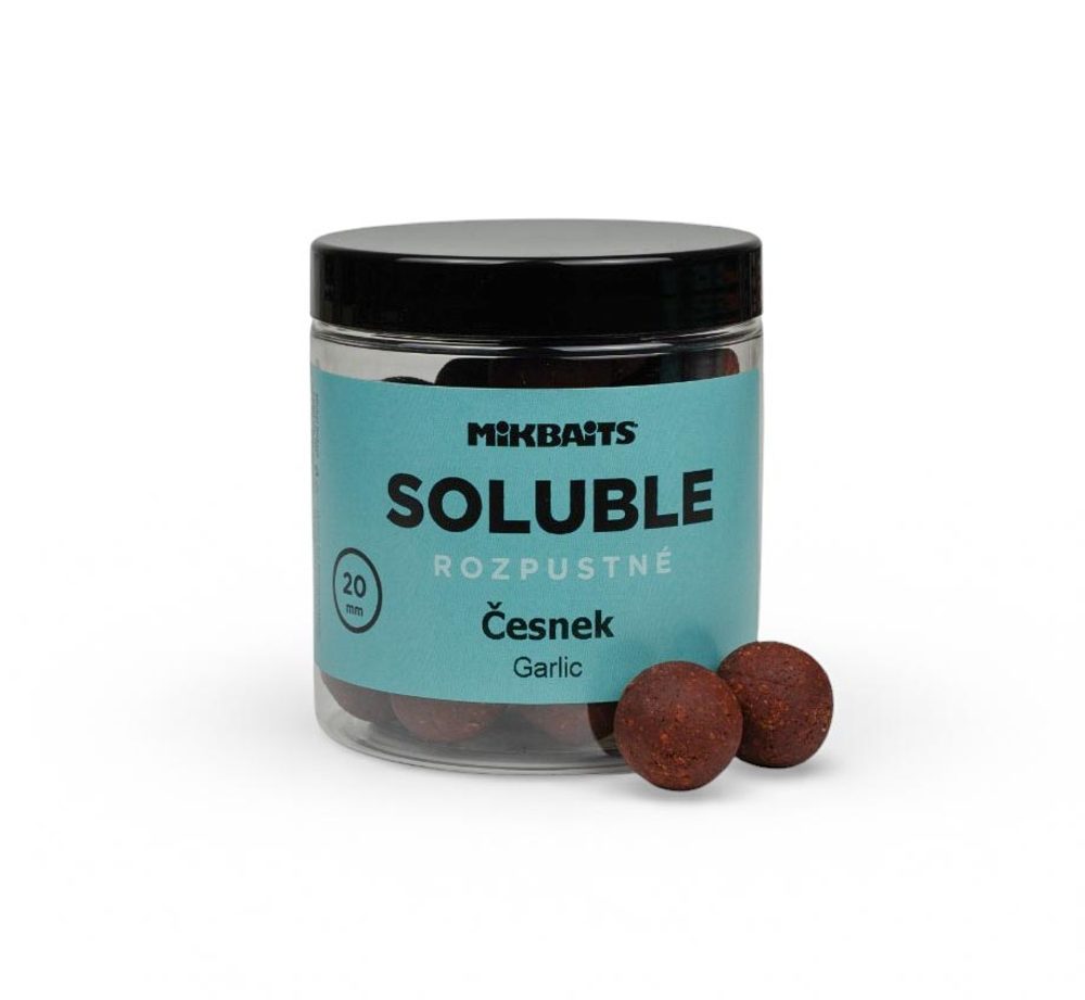 E-shop Mikbaits Rozpustné boilies Soluble Česnek 250ml - 20mm,Mikbaits Rozpustné boilies Soluble Česnek 250ml - 20mm