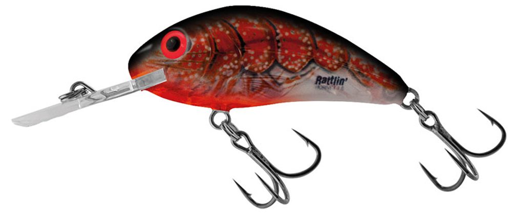 Salmo Wobler Rattlin Hornet Clear Floating Clear Bleeding Craw - 4,5cm