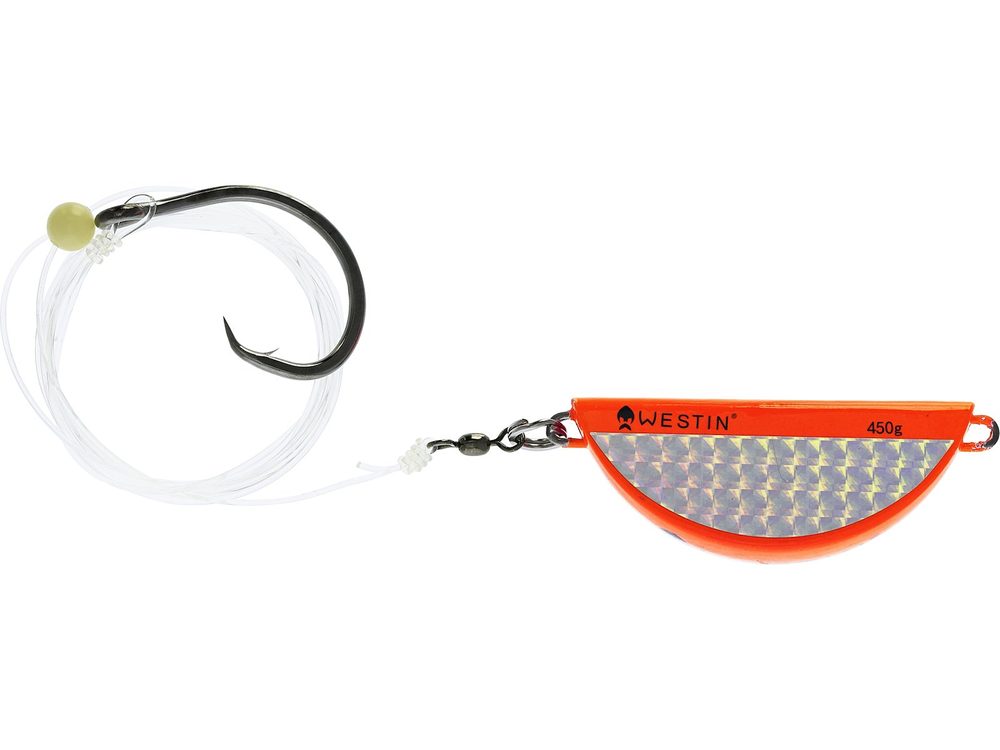 E-shop Westin návazec Halibut Anti Twist Rig Circle Hook Orange Flash - 450g,Westin návazec Halibut Anti Twist Rig Circle Hook Orange Flash - 450g