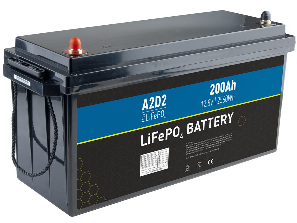 E-shop A2D2 Baterie LiFePO4 12,8V 200Ah M8,A2D2 Baterie LiFePO4 12,8V 200Ah M8