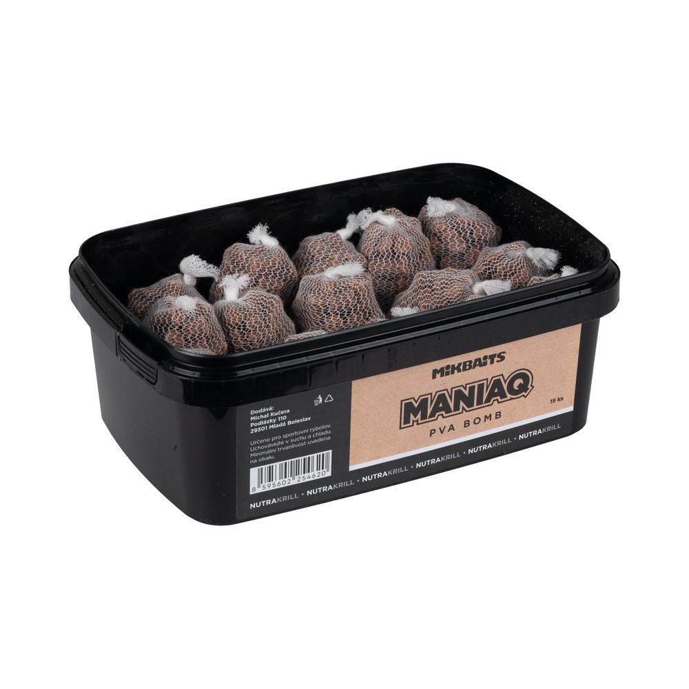 E-shop Mikbaits ManiaQ PVA Bomb NutraKRILL 15ks,Mikbaits ManiaQ PVA Bomb NutraKRILL 15ks