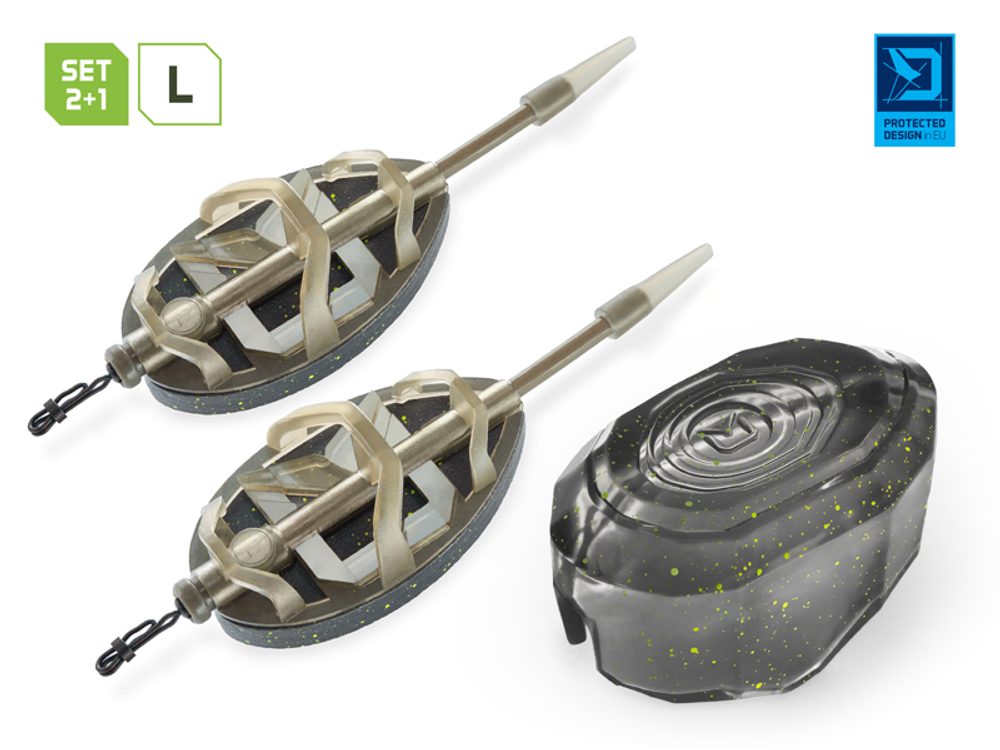 Delphin Sada krmítek s formičkou Method QUIX Reaxe 2+1 L - 30g