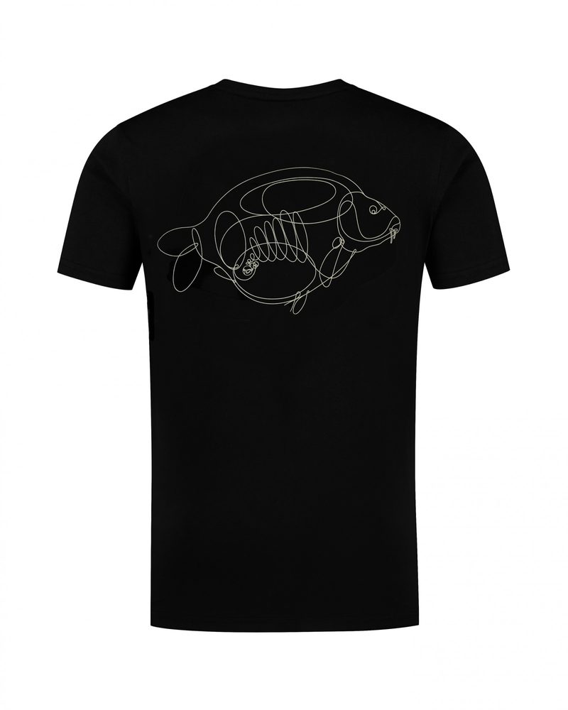 E-shop Korda Tričko One Liner Tee Black - 4XL,Korda Tričko One Liner Tee Black - 4XL