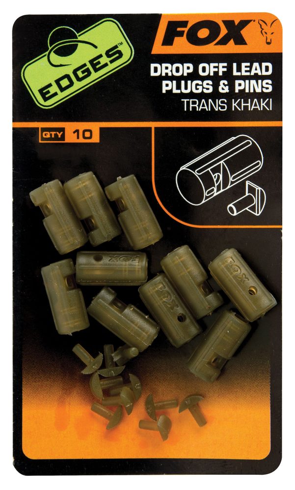 E-shop Fox Insertní vložky do olov Edges Drop Off Lead Plug and Pins 10ks,Fox Insertní vložky do olov Edges Drop Off Lead Plug and Pins 10ks