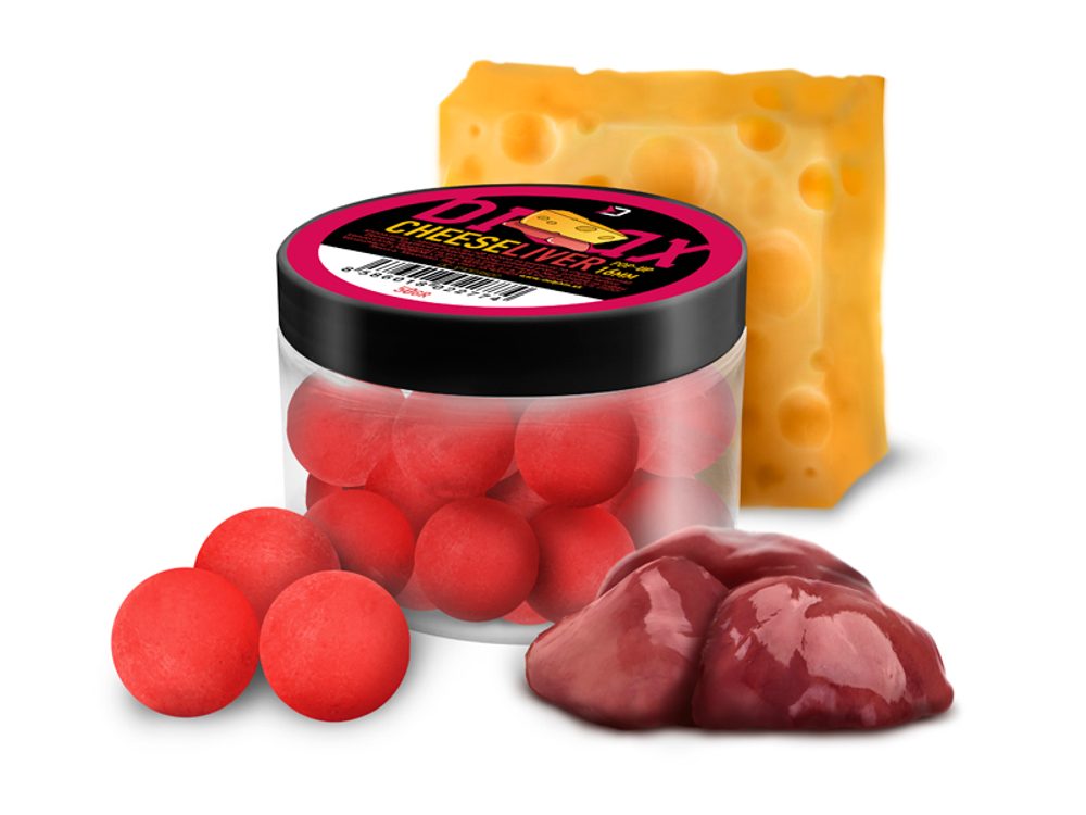 E-shop Delphin Plovoucí Nástraha BreaX POP 16mm 50g - Sýr - Játra,Delphin Plovoucí Nástraha BreaX POP 16mm 50g - Sýr - Játra