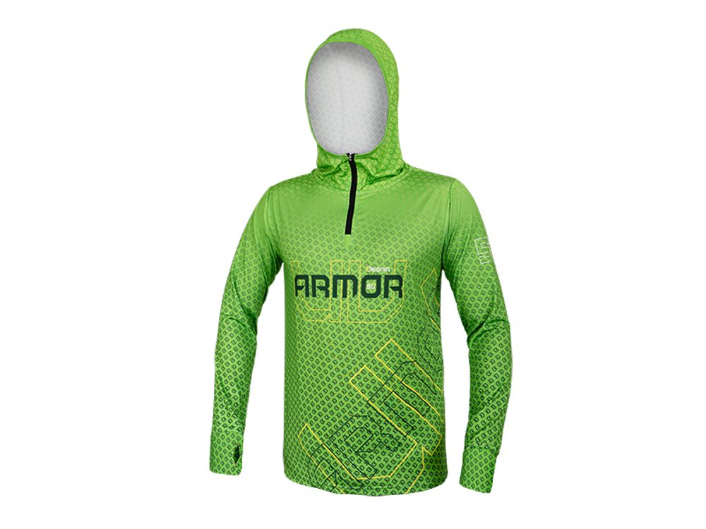 Delphin Tričko s kapucí UV Armor Neon 50+ - M