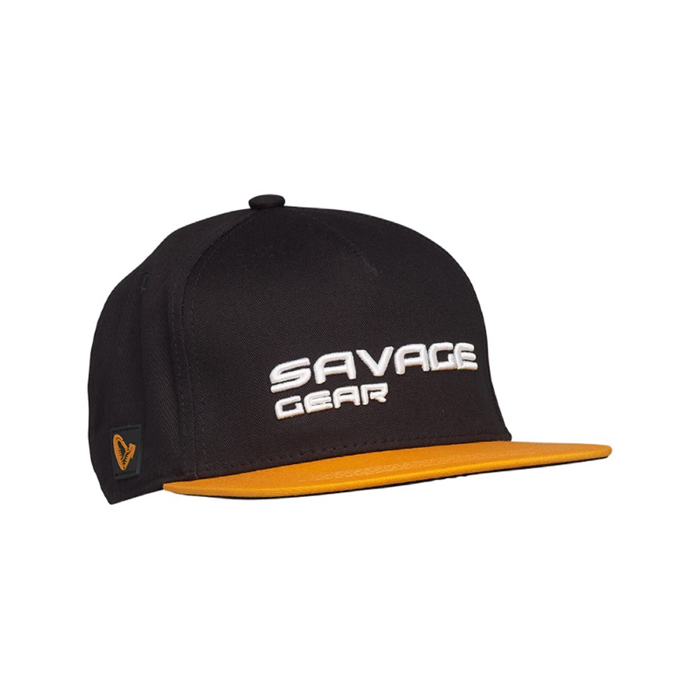 Savage Gear Kšiltovka Flat Peak 3D Logo Cap Black