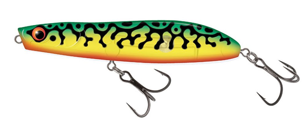 Salmo Wobler Rattlin Stick Floating Clear Green Tiger