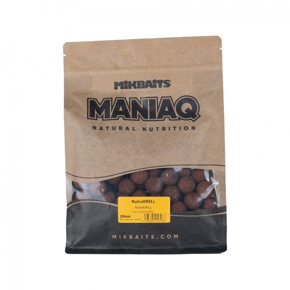 E-shop Mikbaits Boilie ManiaQ NutraKRILL - 24mm 800g,Mikbaits Boilie ManiaQ NutraKRILL - 24mm 800g