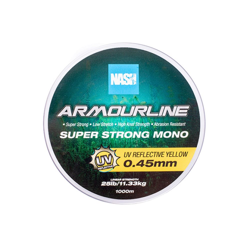 E-shop Nash Vlasec Armourline Super Strong Mono UV Yellow 1000m - 0,30mm,Nash Vlasec Armourline Super Strong Mono UV Yellow 1000m - 0,30mm