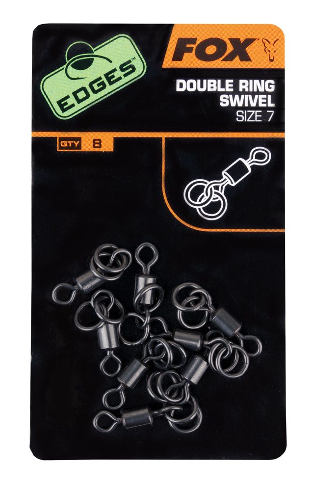 E-shop Fox Obratlíky s dvěma kroužky Edges Double Ring Swivel 8ks,Fox Obratlíky s dvěma kroužky Edges Double Ring Swivel 8ks