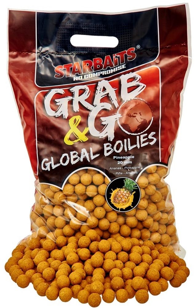 Starbaits Boilie Global Pineapple - 20mm 10kg,Starbaits Boilie Global Pineapple - 20mm 10kg