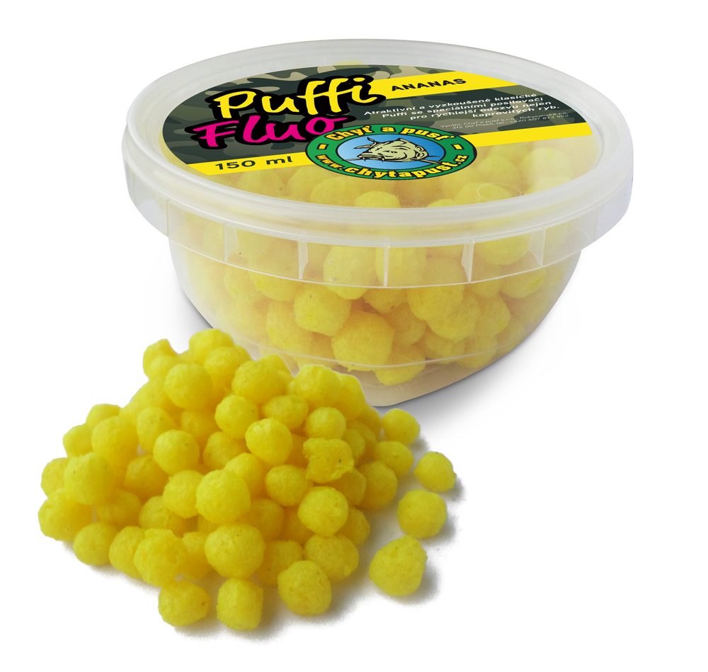 E-shop Chyť a pusť Puffi fluo 150ml - Ananas,Chyť a pusť Puffi fluo 150ml - Ananas